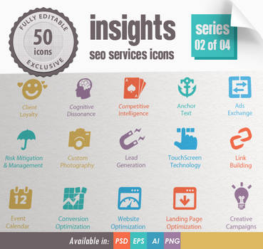 Insights SEO Services Icons - Series 02 of 04