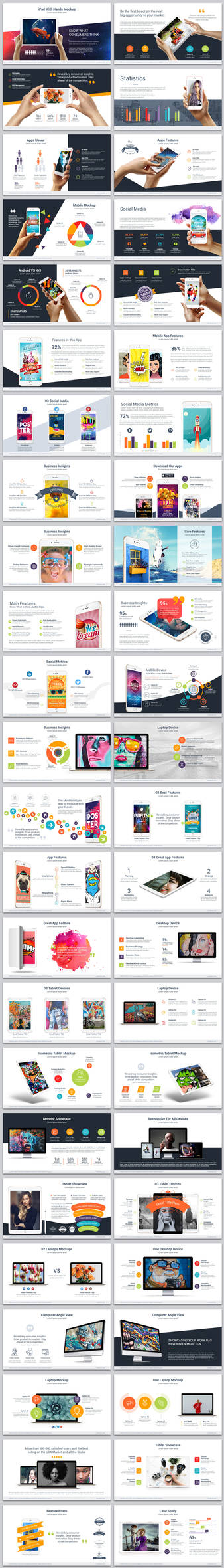 Powerpoint Devices mock-up templates