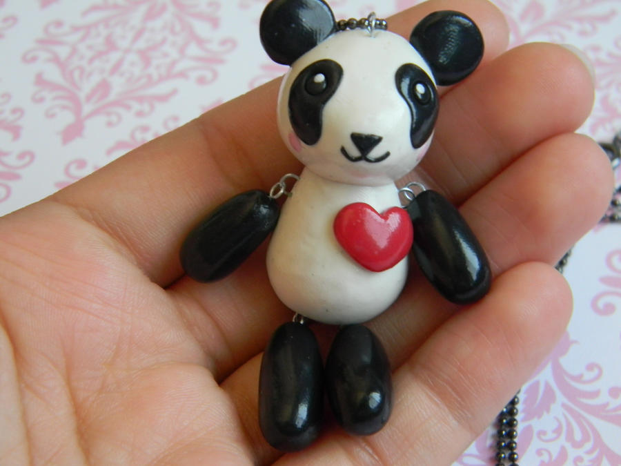 Dangly Panda Necklace