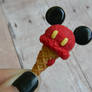 Red Mickey Mouse Ice Cream Cone Charm Re-ment