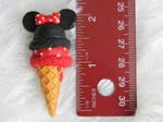 Minnie Mouse Ice Cream Charm- Polymer Clay
