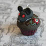 Rat Cupcake W/ Eyeball Flower-Polymer Clay
