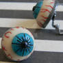 Eyeball Earrings-Glow in the Dark-Polymer Clay