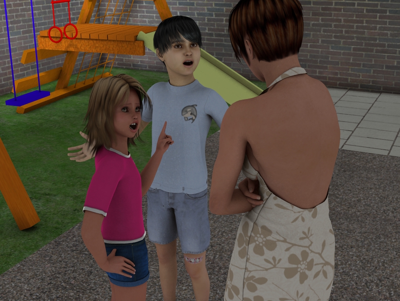 Scene from The Sims AR Photo Story 2.0 Part 2