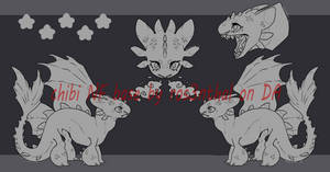 Chibi night fury reference base v1