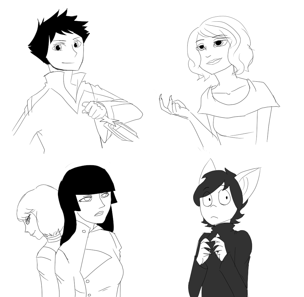 Doodles of other people's ocs