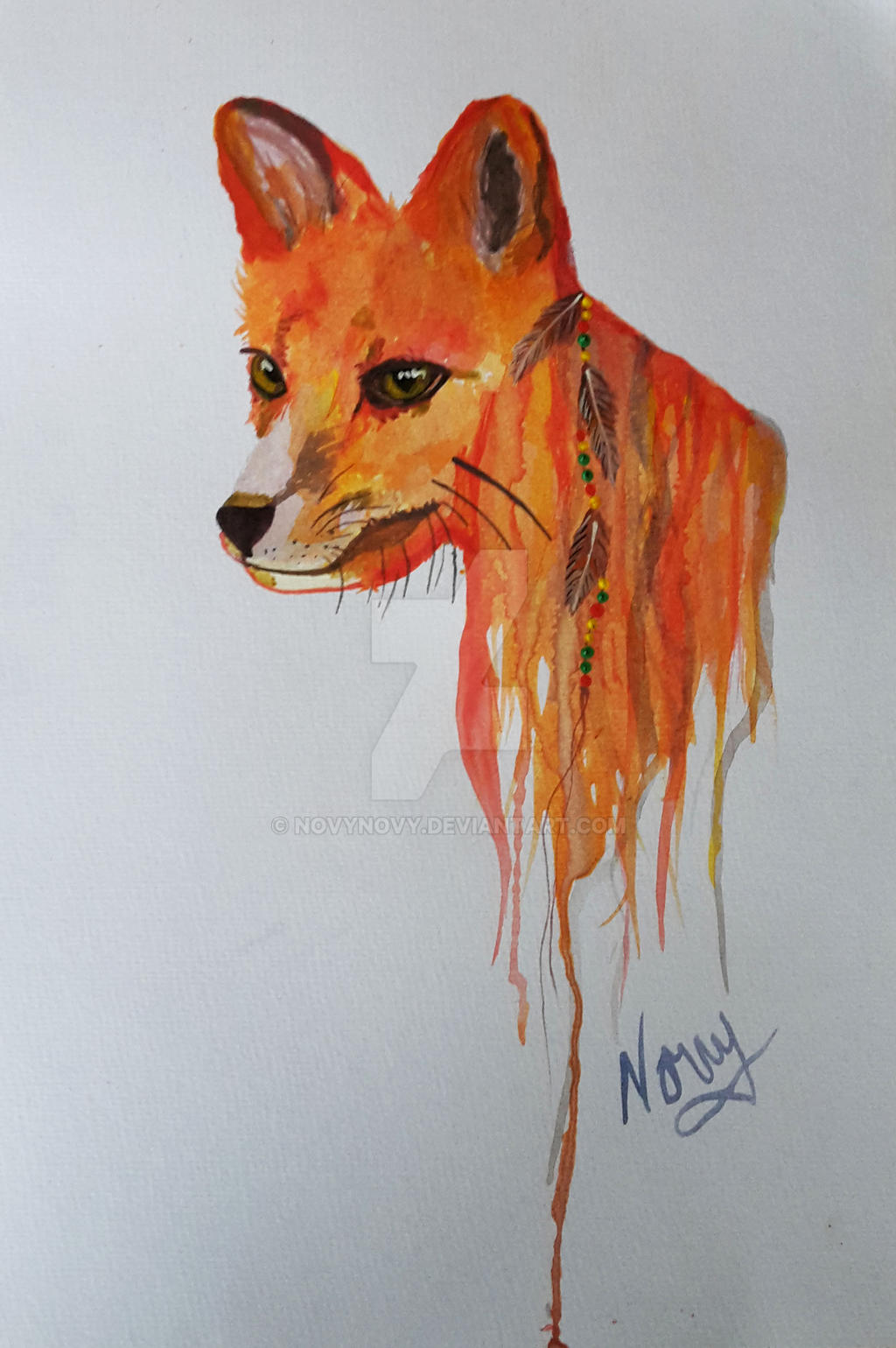 Tribal Fox by NovyNovy on DeviantArt