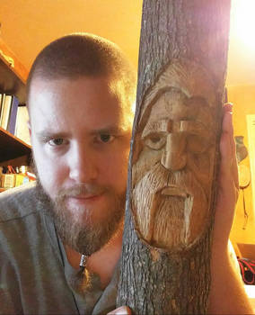 Wood Carving - Wotan