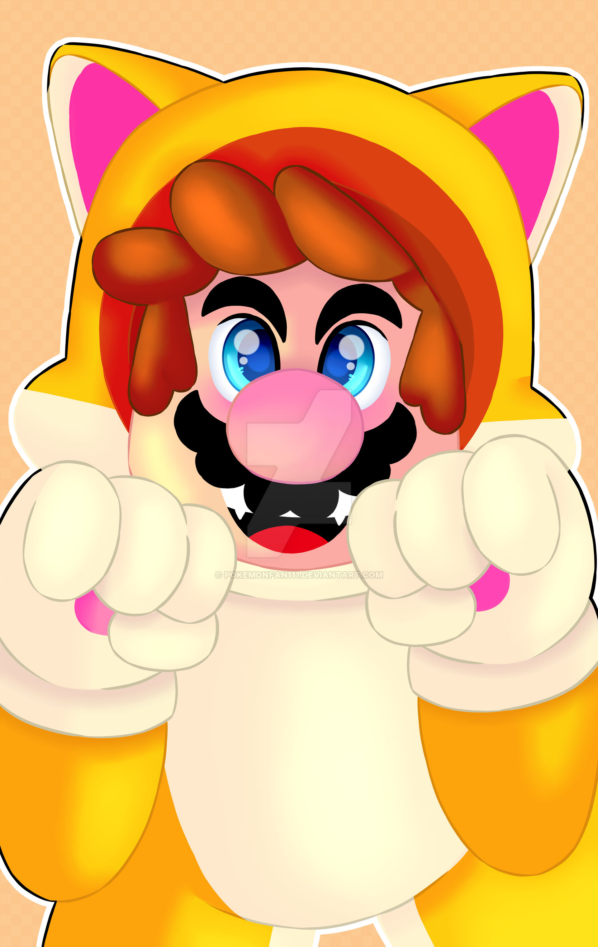 Kitty Cat Mario by Pokemonfan111 on DeviantArt