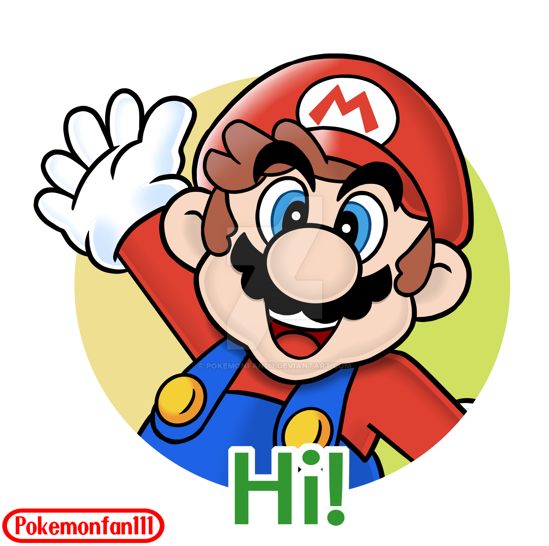 Mario Emoting 2D Hi! - Mario Party Superstars Emote - V2 - Cap by Pokemonfan111 on ...