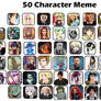 50 Characters meme