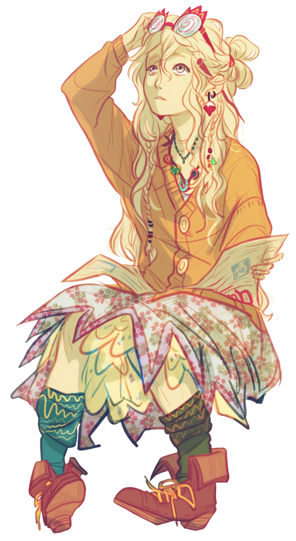 Anime Render #11 - Luna Lovegood (Harry Potter) by ditzydaffy