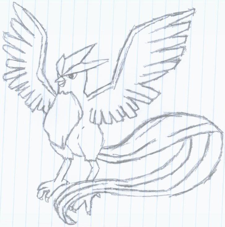 How to draw Articuno (Pokemon) 