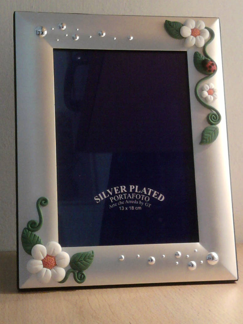 Frame with daisies fimo by bimbalove81 on DeviantArt