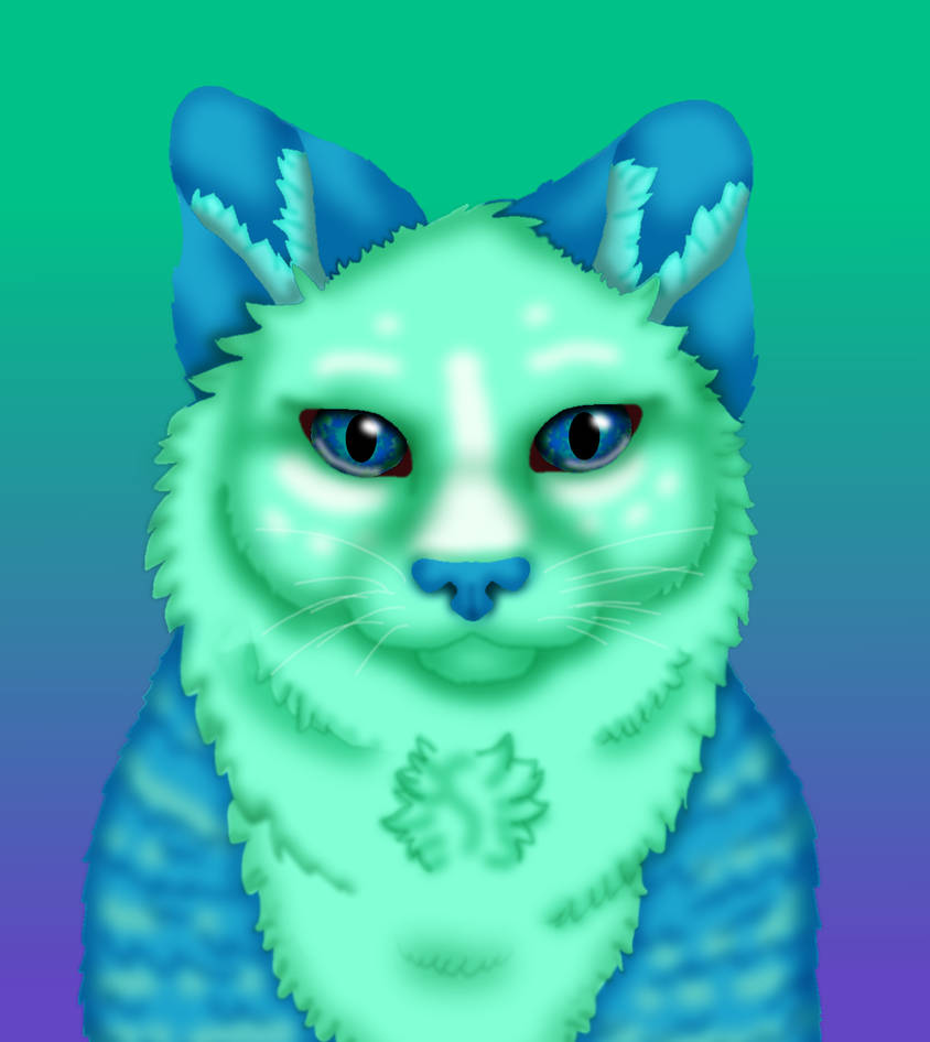 Blue Raspberry Cat Blue Cat by Kikitiger on DeviantArt