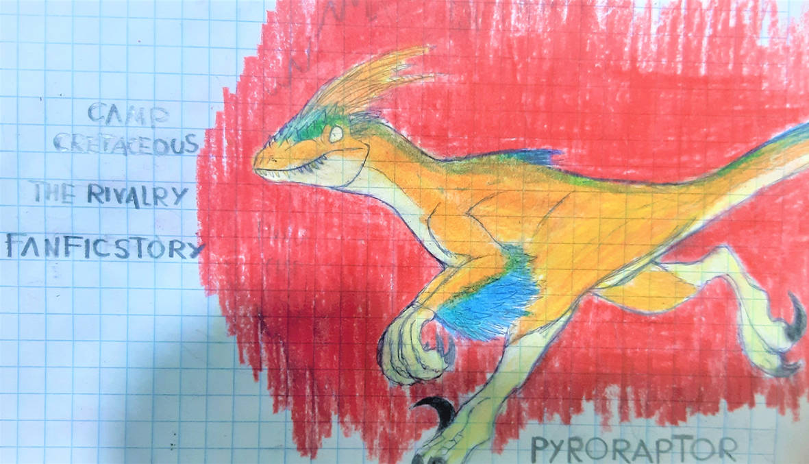 Camp Cretaceous The rivalry (Fanfic) Pyroraptor by ArK-54 on DeviantArt