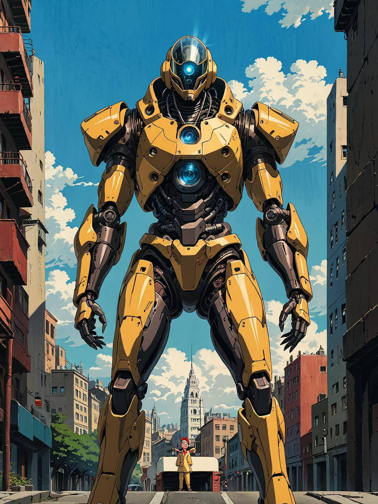 Robot yellow by SylvainFaret on DeviantArt