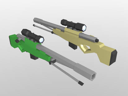 Low Poly untitled sniper