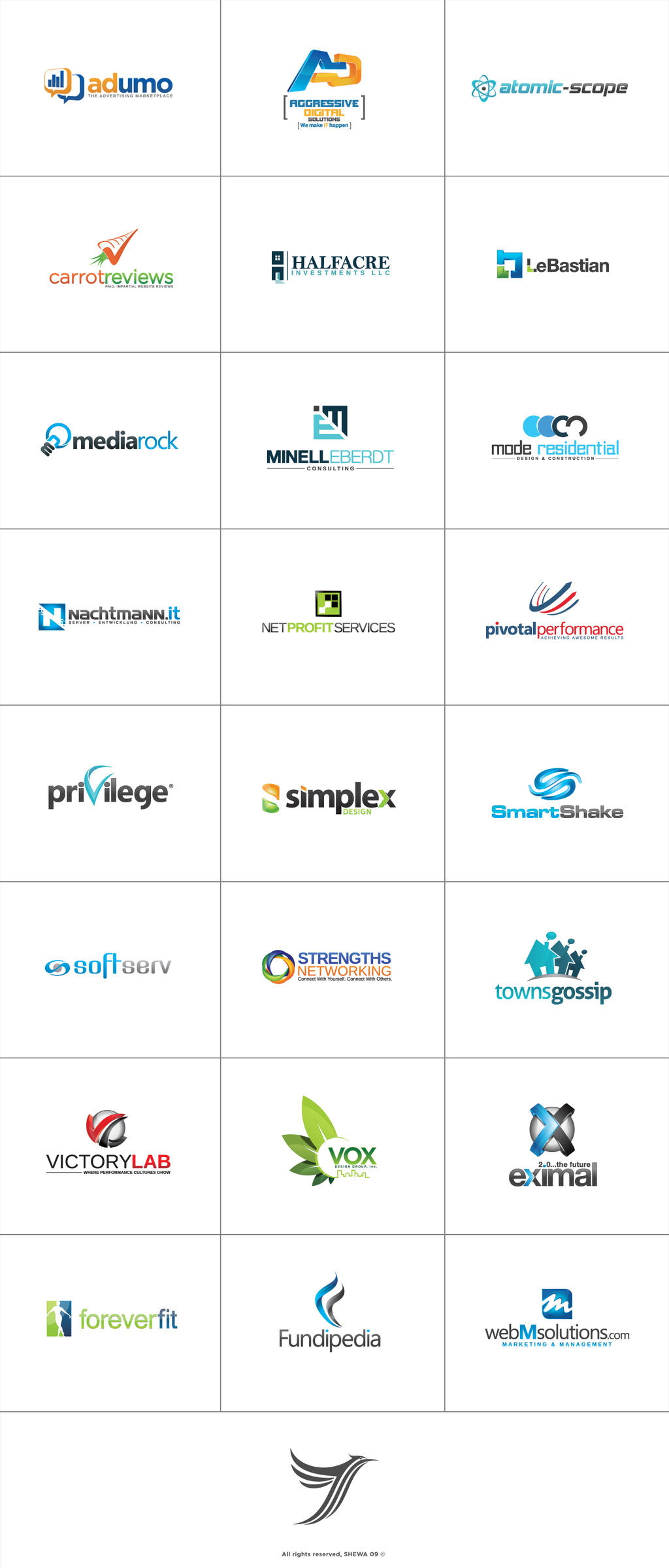 Logofolio 2009 colored by Shewa06