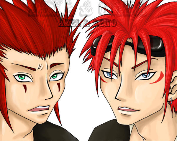 Reno and Axel by harimauputeh on DeviantArt