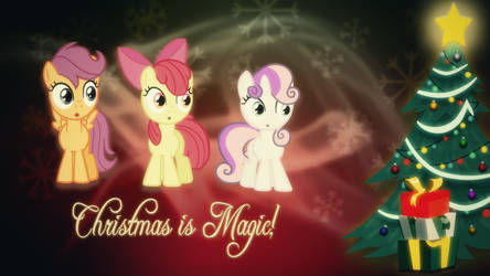 Cutie mark crusaders Christmas wallpaper I made :)