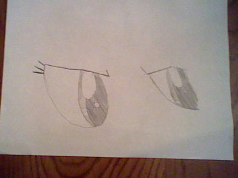 Rainbow Dash Eyes Pencil Drawn