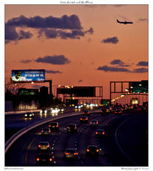 Cars, Sunset, and the Plane