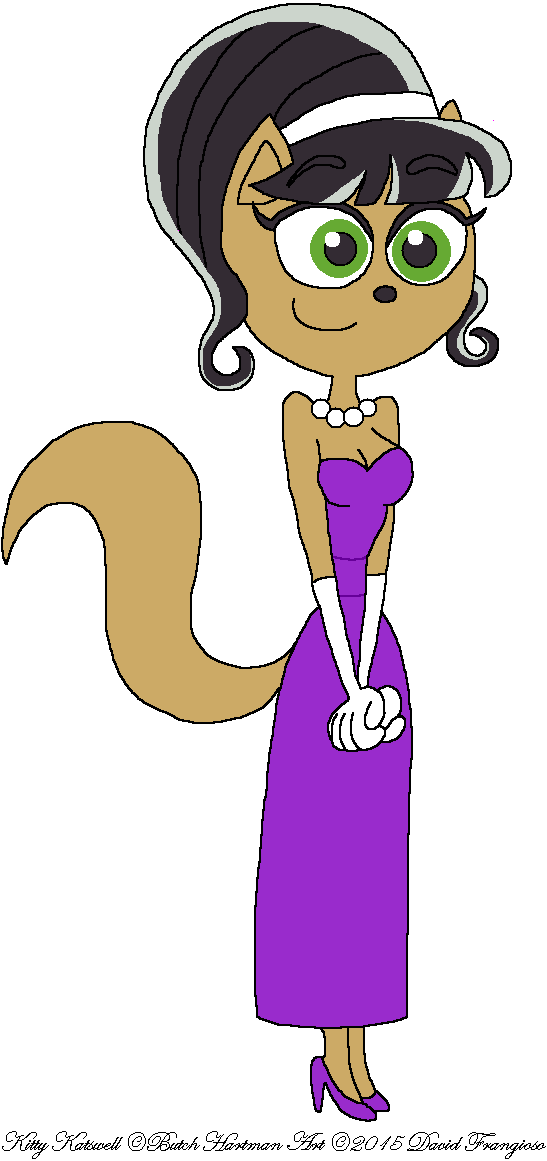 Kitty Katswell's Purple Gown