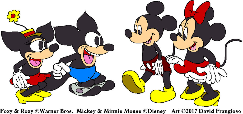 Roxy Mouse Mickey and Minnie Meet Foxy and Roxy by tpirman1982 on DeviantArt