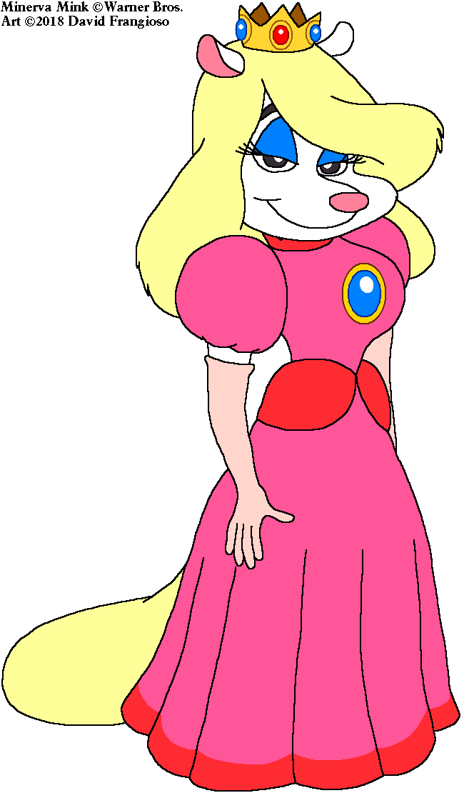 Minerva Mink as Princess Peach