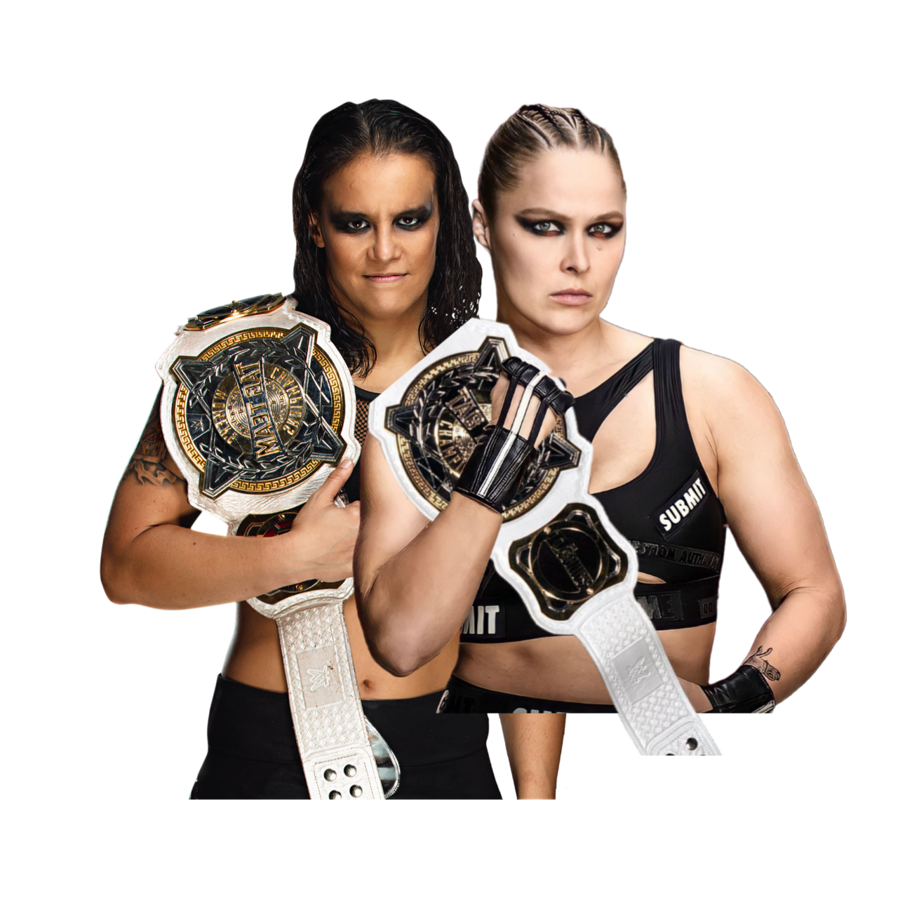 Ronda Rousey and Shayna Baszler Women's Tag PNG by WrestlingIconHere on ...