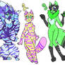 Colourful Anthro Adopts (closed)