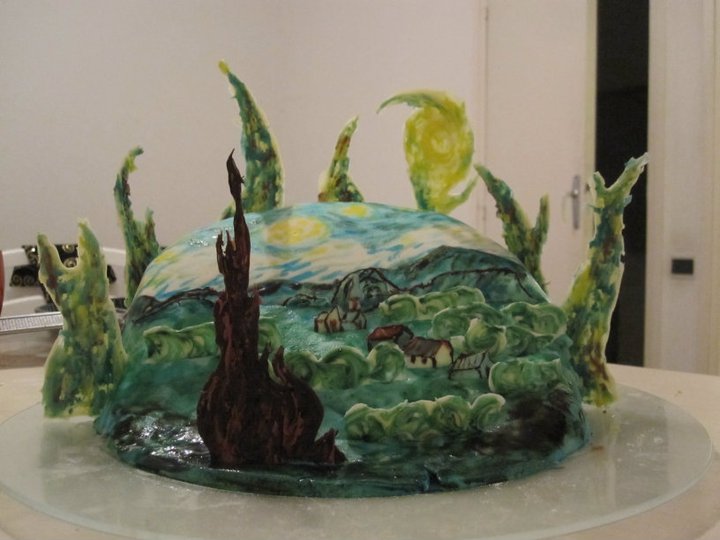 Starry Night cake 1