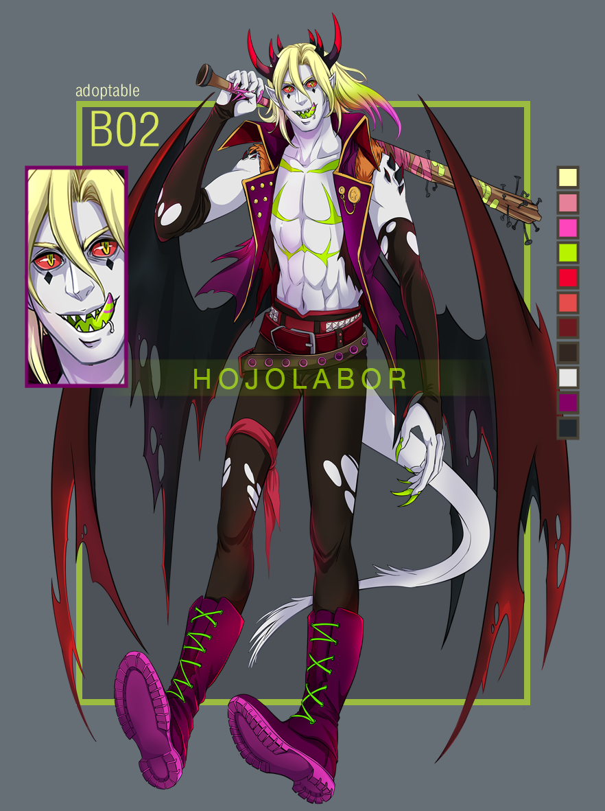 [ CLOSE ] Demon male Adopt - B02