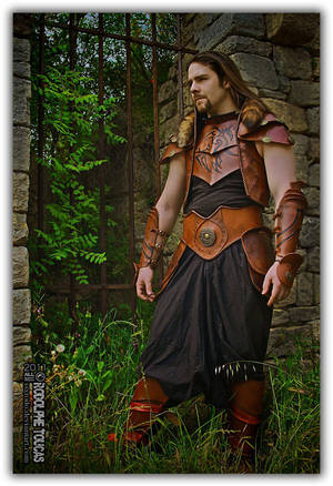 Medieval fantasy leather Carmag armor by AtelierFantastique