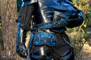 Blue black armor