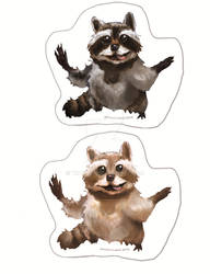 Raccoon Stickers