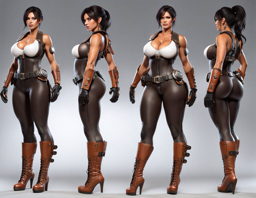 A Girl in 3D Model Version 440