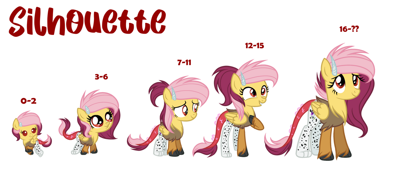 Mlp Timeline Deviantart Silhouette Timeline/Reference by TrickStarDream on DeviantArt