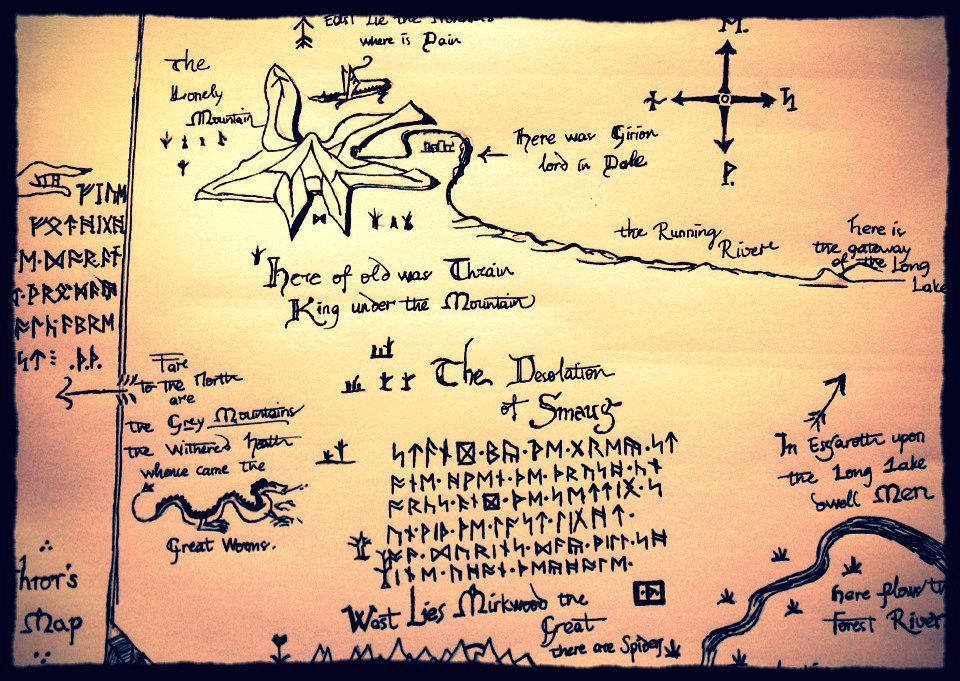 Thror's Map by latericiusvalete on DeviantArt