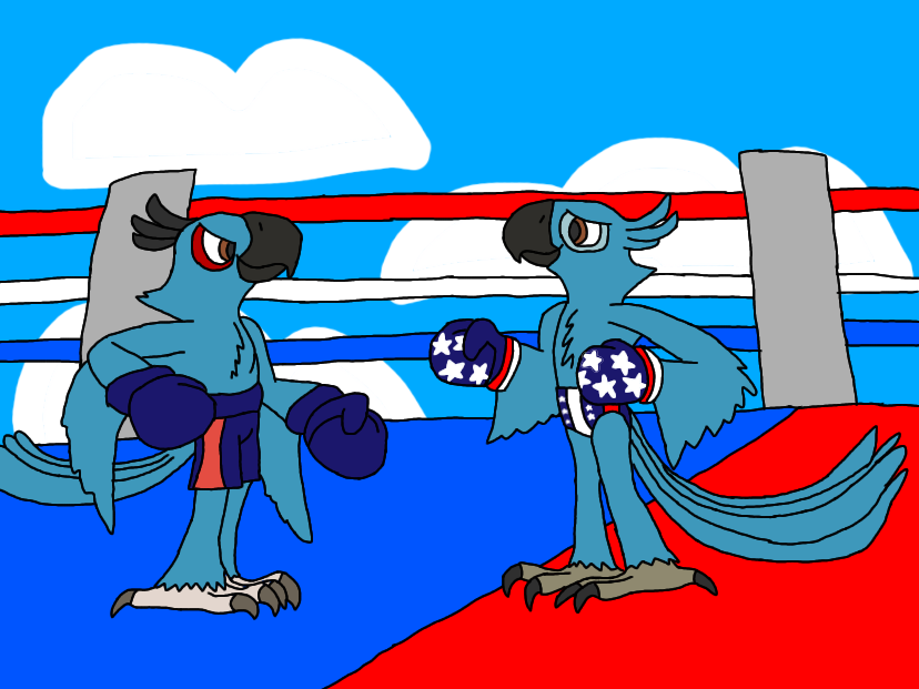 Blu Rio Render Deviantart Rio: BTMPW AU: Blu VS. Blu (Digitalized) by Greymonfire108 on DeviantArt