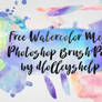 Free Watercolor Messy Photoshop Brush Pack