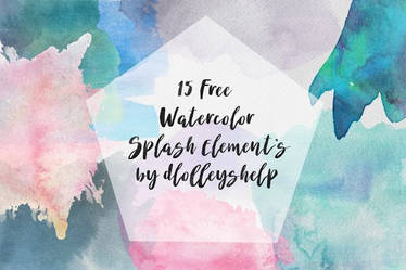 Free Watercolor Splash Elements