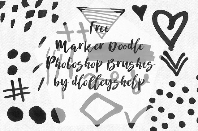 Free Marker Doodle Photoshop Brushes