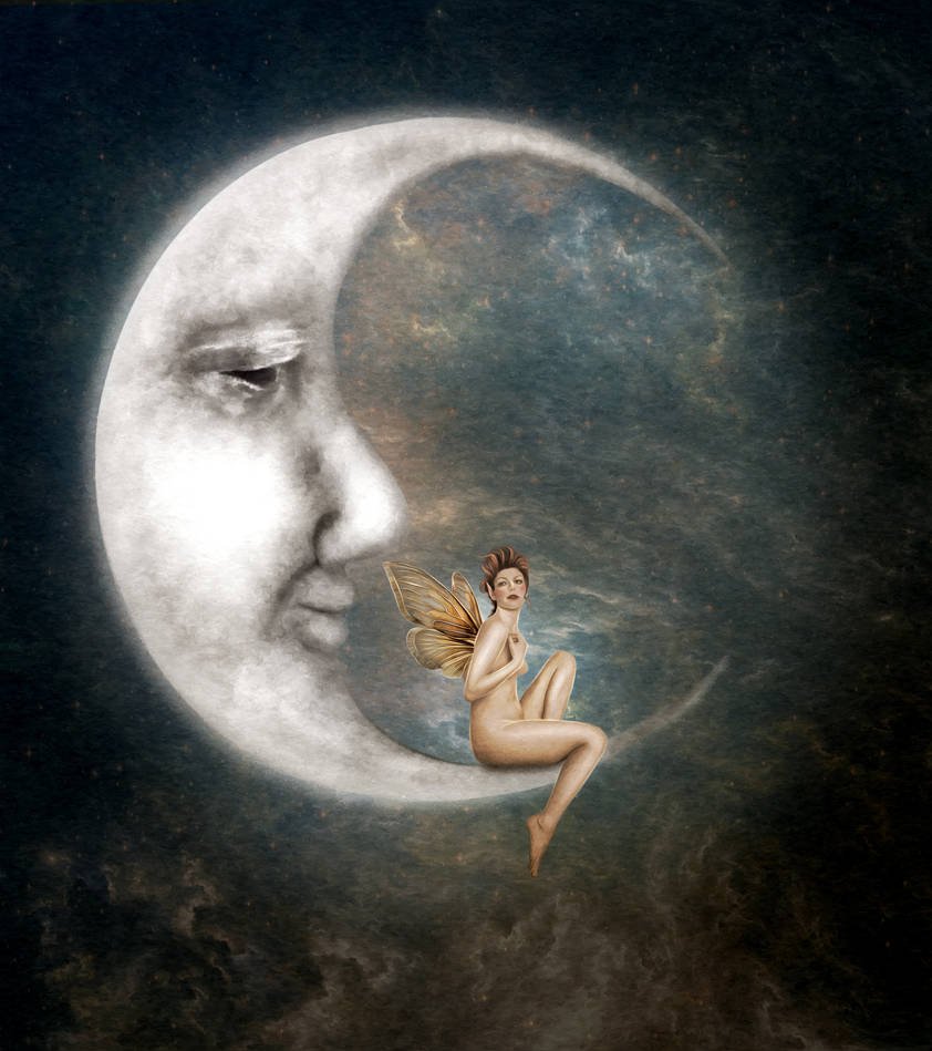 Картинки луны человек. Женщина Луна. Солнце и Луна сюрреализм. Лунные человечки. Картина Луна.