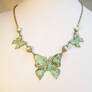 Art Nouveau Butterfly Statement Necklace