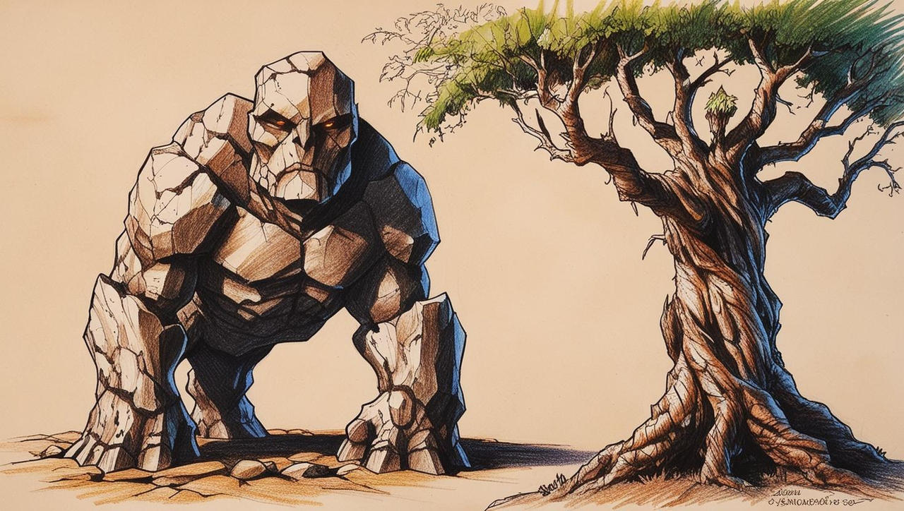 Tree Golem Rock Golem And Tree Golem by 349391045Ben on DeviantArt