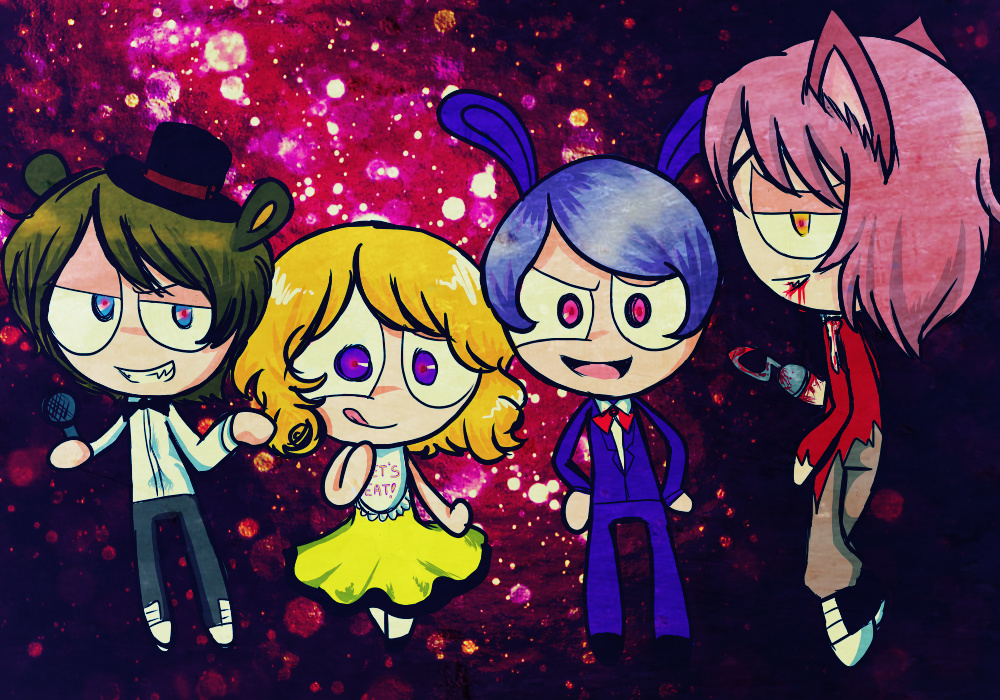 my version five nights at freddys :v anime by valen115 on DeviantArt