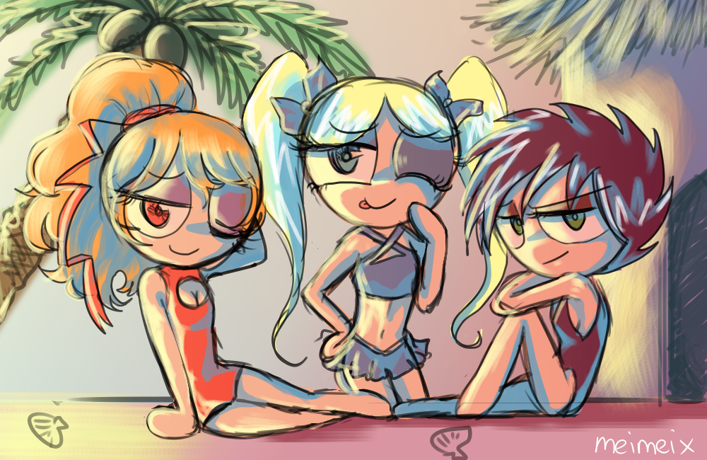 punk swimsuit girls