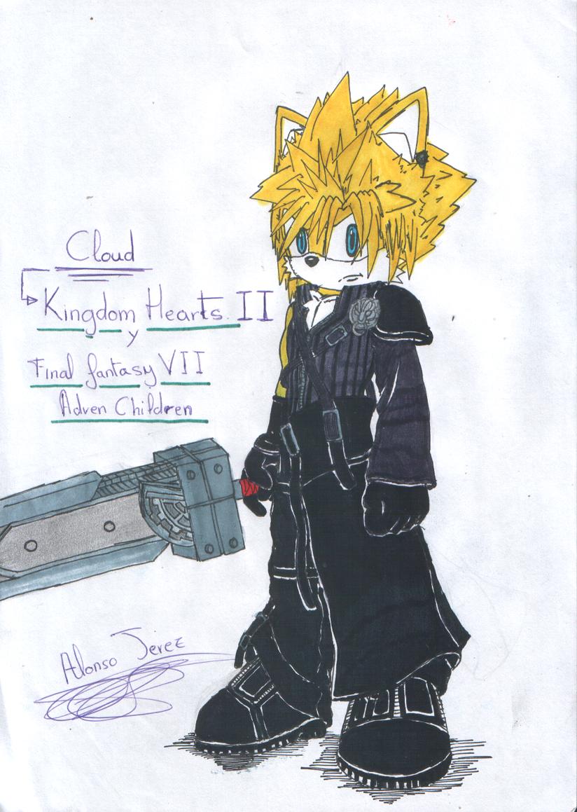 Cloud KH 2 y FF VII